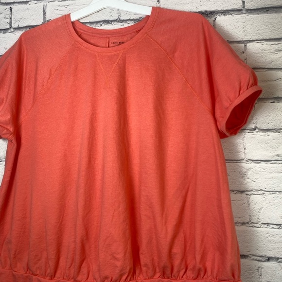 Lane Bryant Coral Pink Short Sleeved T Shirt size 22/24 NWT - Picture 6 of 9